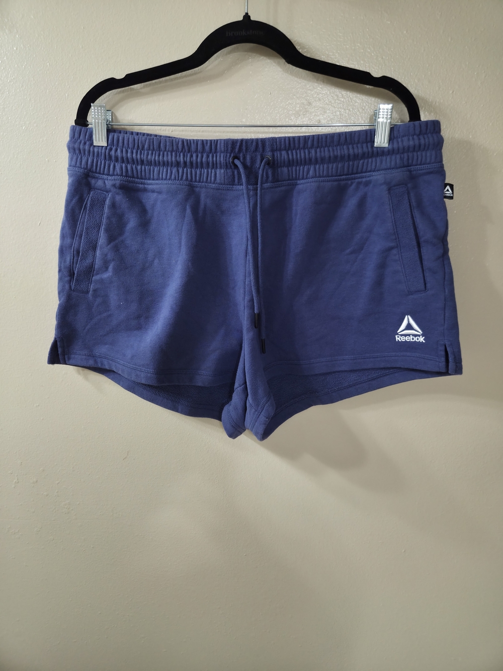 Reebok Women's Blue Indigo Drawstring Athletic Shorts